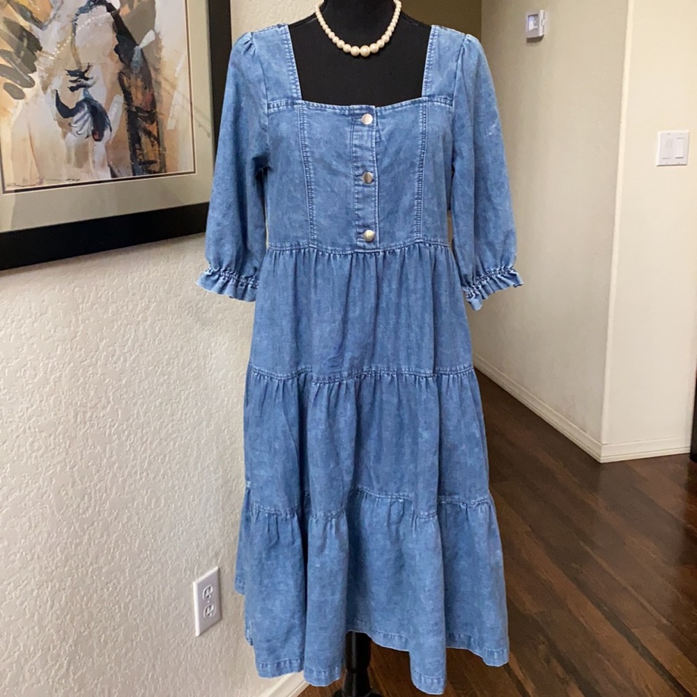 Denim Skirt Dress
